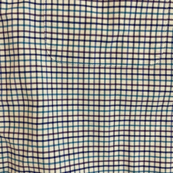 DOCKERS Classic Fit Stretch Plaid Battery Street Dress Shirt - XXL 18-18.5 Neck - Picture 3 of 6